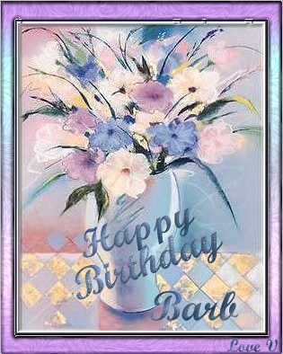 Happy Birthday Barb from Viki