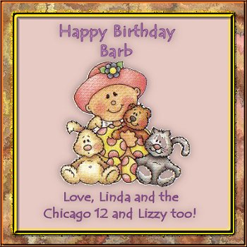 Happy Birthday Barb from Linda