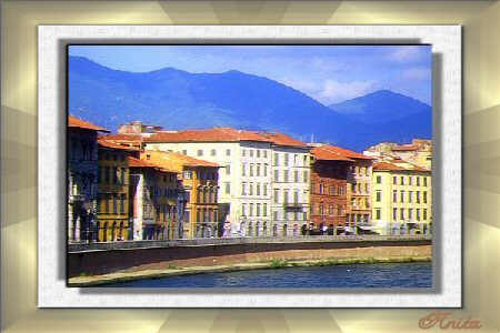 Arno River in Pisa Italy